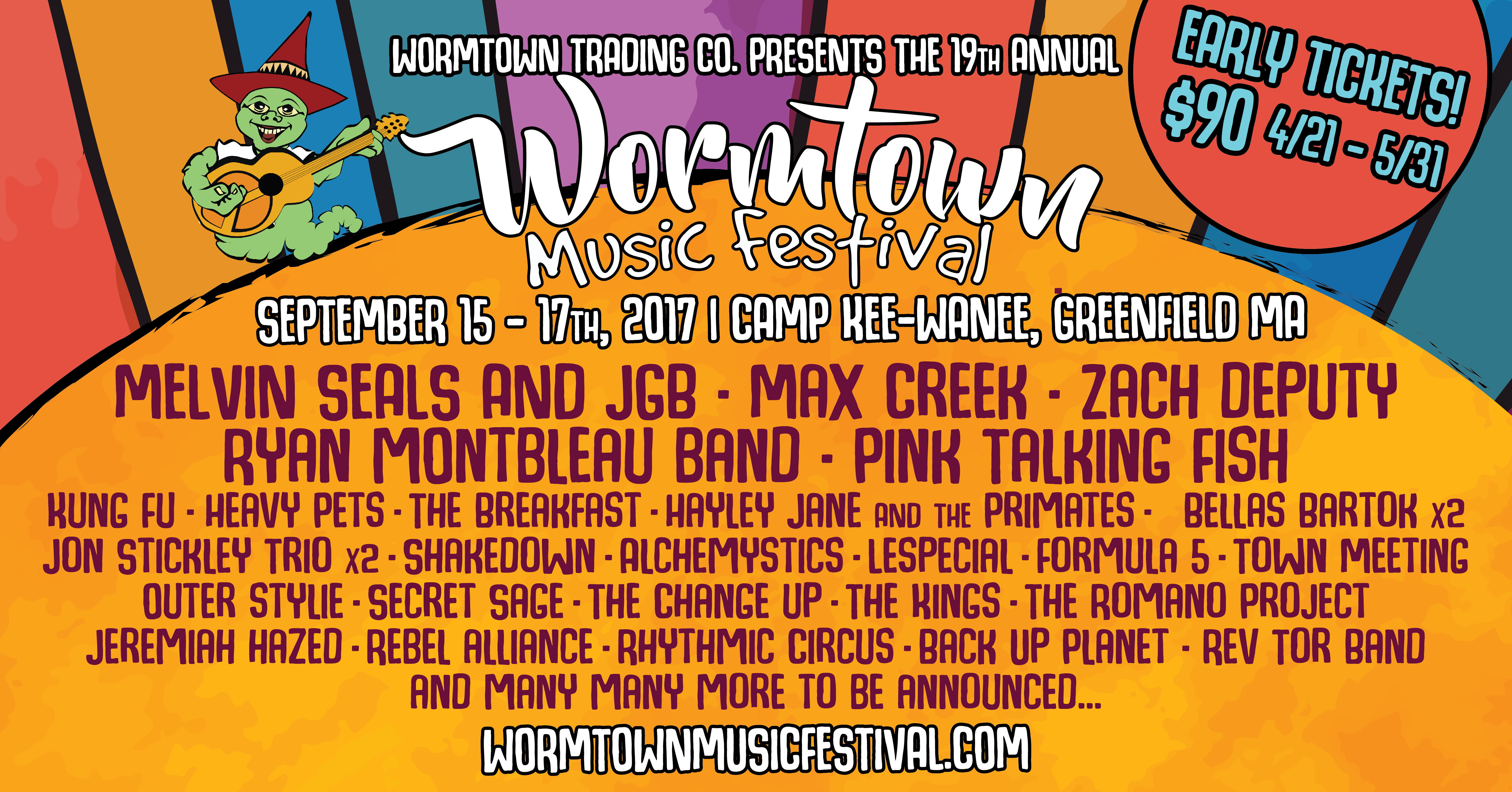 StrangeCreek Update Thursday Entry! & Wormtown Festival Lineup