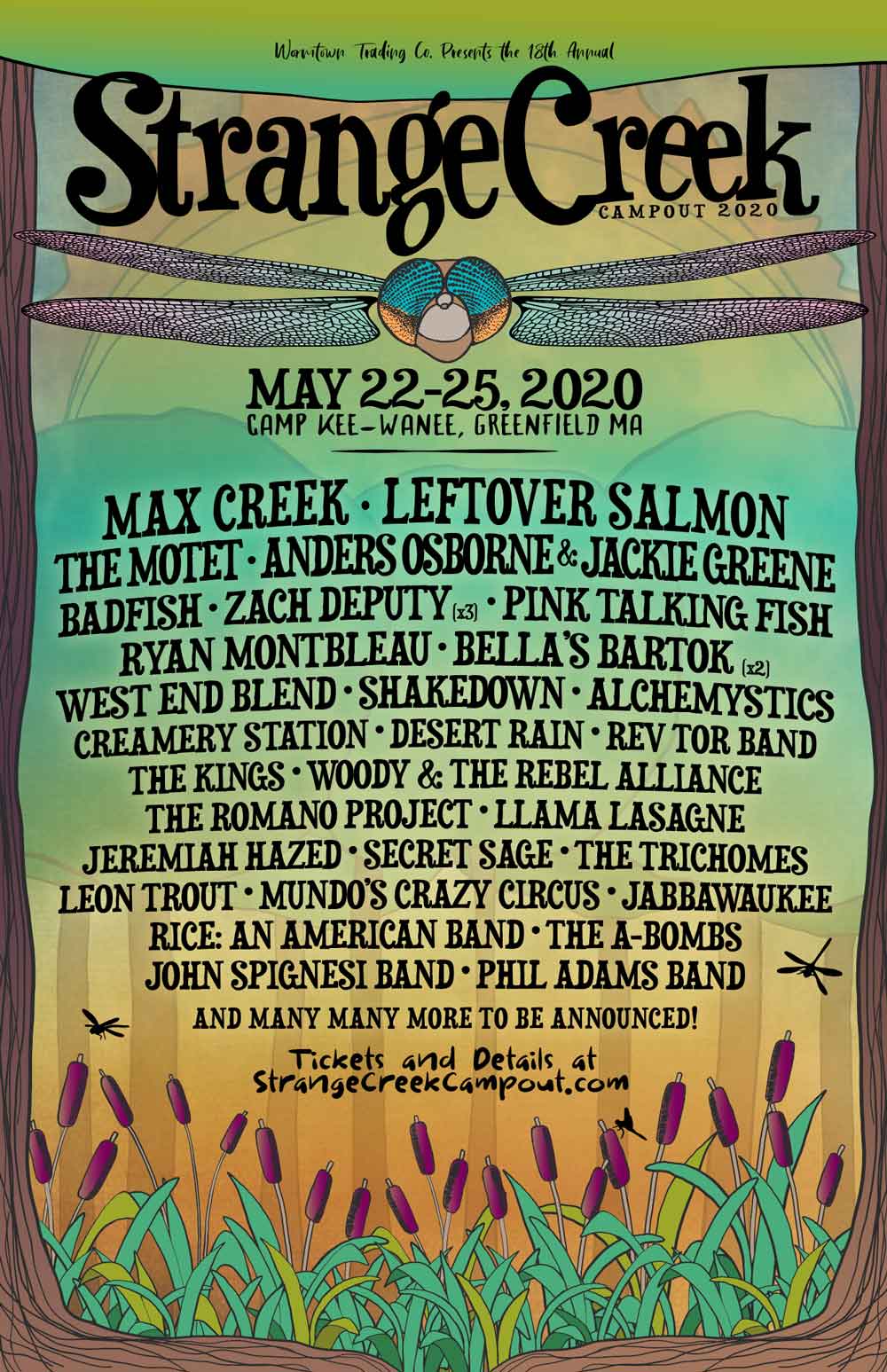 STRANGECREEK 2020 LINEUP ANNOUNCEMENT Wormtown Trading Company