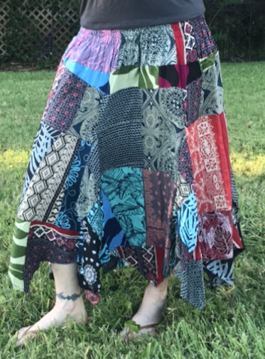 Long Patchwork Faerie Skirt | Wormtown Trading Company